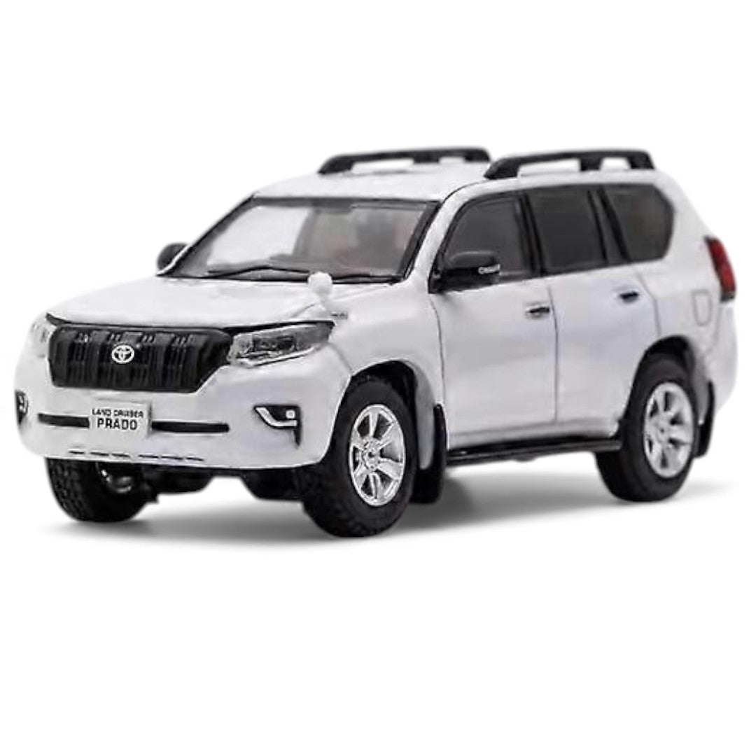 GCD 1:64 Toyota Land Cruiser Prado 150 –  White | Premium Diecast SUV Model