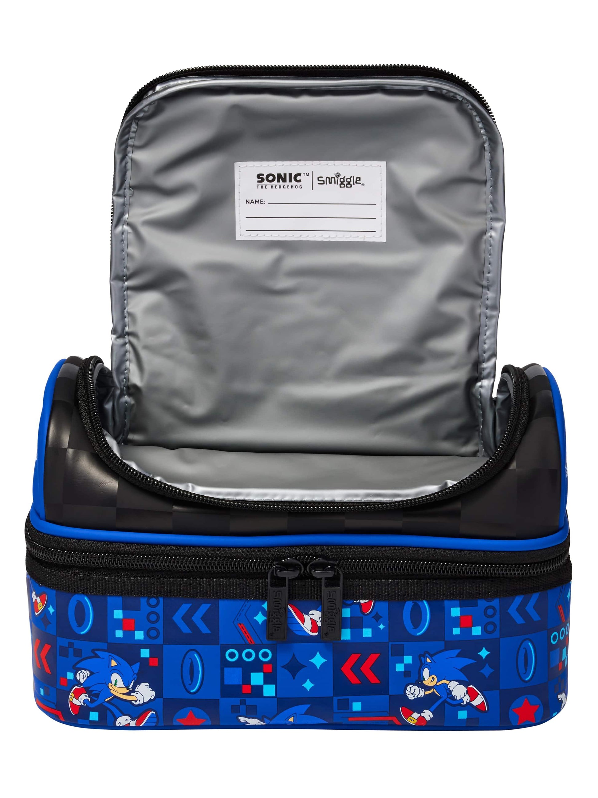 Smiggle Lunch Bag : Sonic The Hedgehog Double Decker 7 Inch For Kids - Jaiman Toys