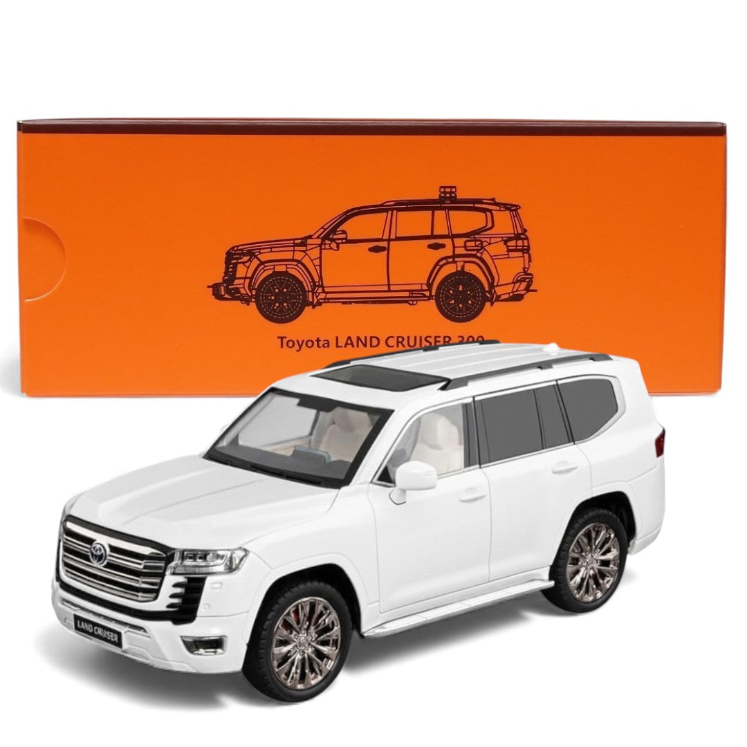 GCD 1:64 Toyota Land Cruiser LC300 – White (RHD) | Premium Diecast SUV Model