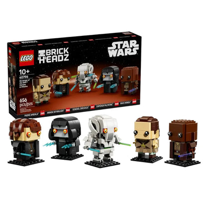 LEGO 40796 BrickHeads, Lego Star Wars Revenge of the Sith Heroes and Villains Collectible Building Set (656 Pieces)