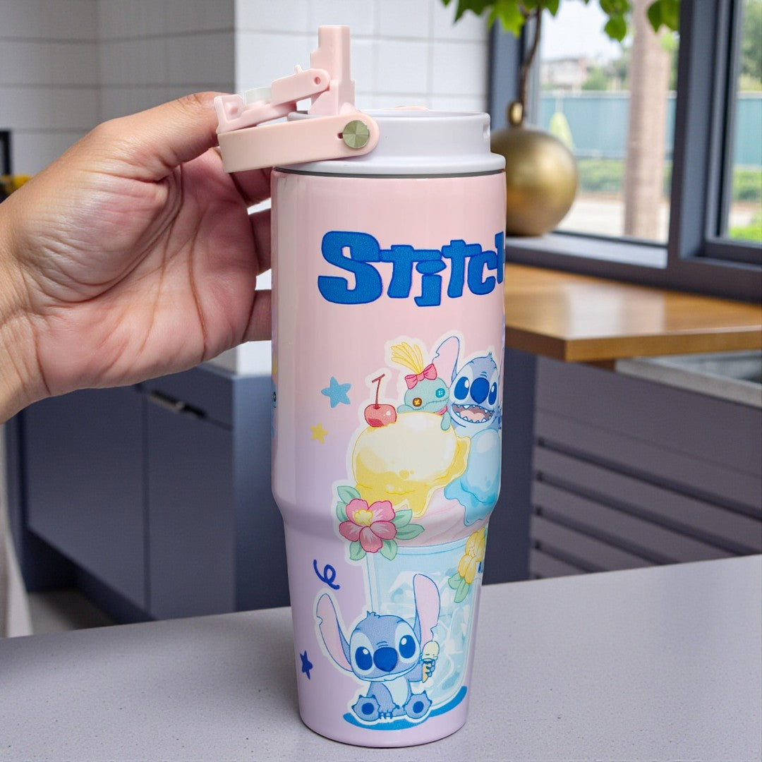 Stitch 900 ml (30 oz) Vacuum Insulated Stainless Steel Sipper Water Bottle