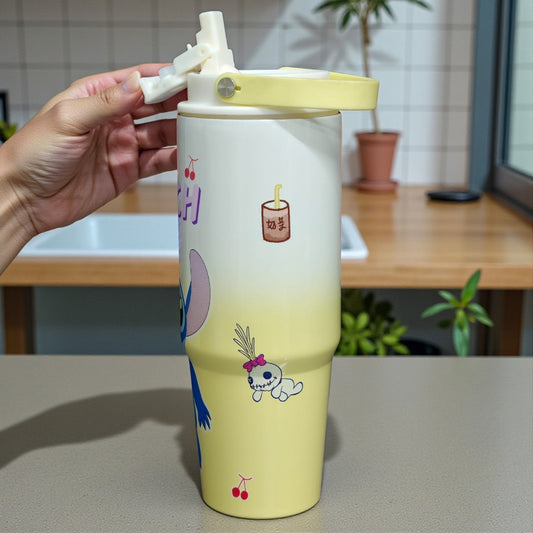 Stitch 900 ml (30 oz) Vacuum Insulated Stainless Steel Sipper Water Bottle