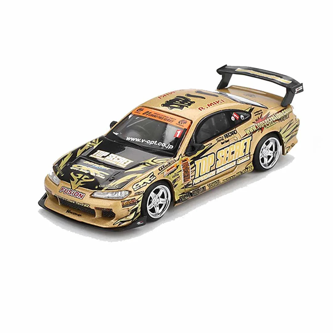 Mini GT 1:64 Nissan Silvia S15 – Top Secret D1GP Edition (RHD, Blister Pack) - Jaiman Toys