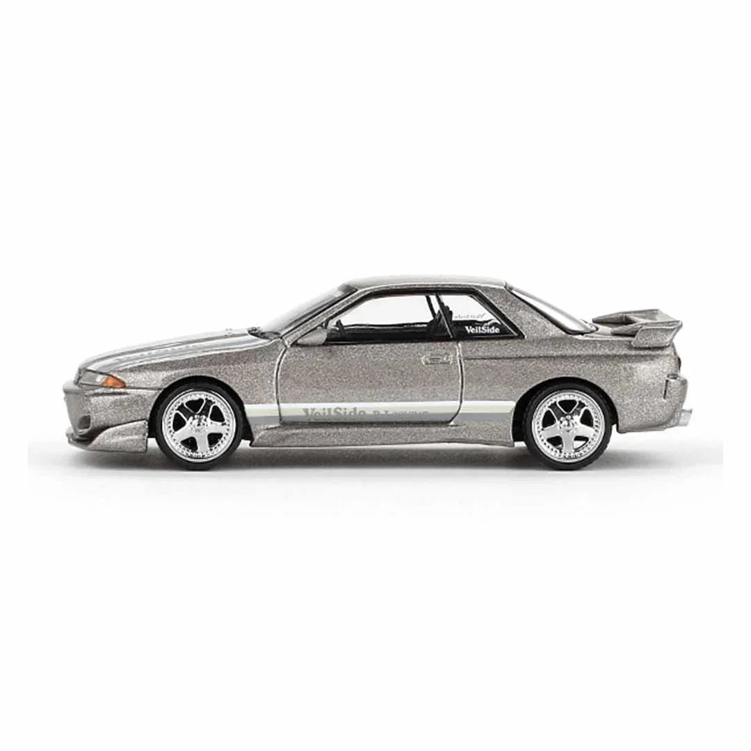 Mini GT 1:64 Nissan Skyline GT-R R32 – VeilSide Combat C-I (Combat Grey, RHD) - Jaiman Toys
