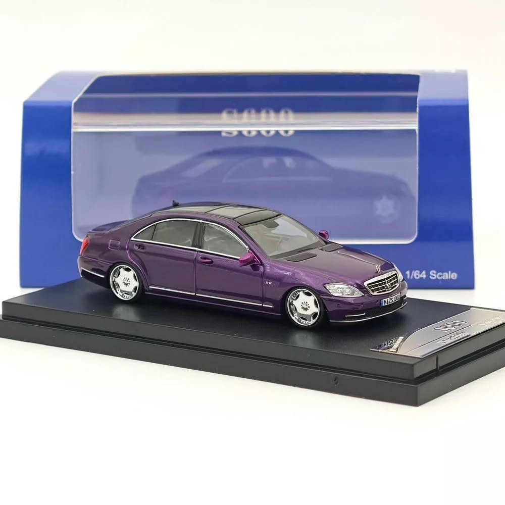 STREET WARRIOR 1:64 Mercedes-Benz S600 (W220) – Purple Diecast Model Car