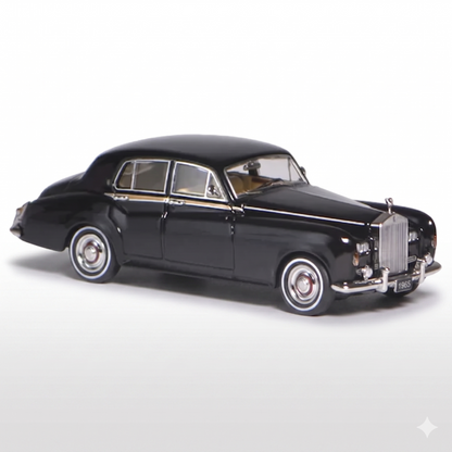 GFCC 1:64 Rolls-Royce Silver Cloud III 1965 Black Die-Cast Model Car | Premium Luxury Classic Collectible