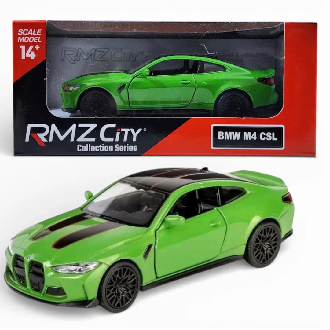RMZ City BMW M4 CSL 1:36 Die-Cast Car Model | Openable Doors | Collector Series