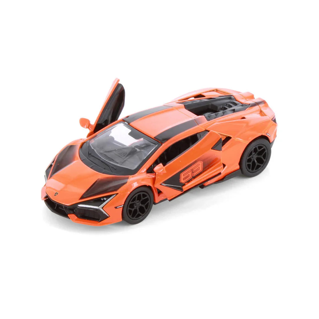 KiNSMART Lamborghini Revuelto Livery Edition – Green – 1:38 Scale Die-Cast Model Toy Car - Orange - Jaiman Toys