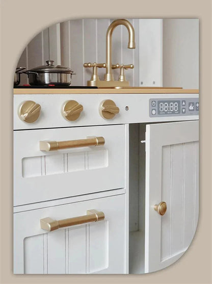 Wooden Play Luxury Kitchen with Simulated Sound and LightSound Light Glowing Popular Kitchen Toy Set