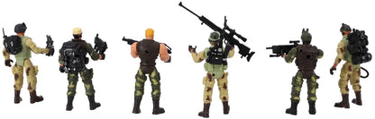 Elite Heroes S.W.A.T. Special Weapons & Tactics Action Figure Playset | 6 Military Police Commandos with Tactical Accessories | Mission Role Play Toy Set for Kids | Collectible Action Figures