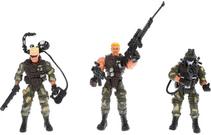 Elite Heroes S.W.A.T. Special Weapons & Tactics Action Figure Playset | 6 Military Police Commandos with Tactical Accessories | Mission Role Play Toy Set for Kids | Collectible Action Figures