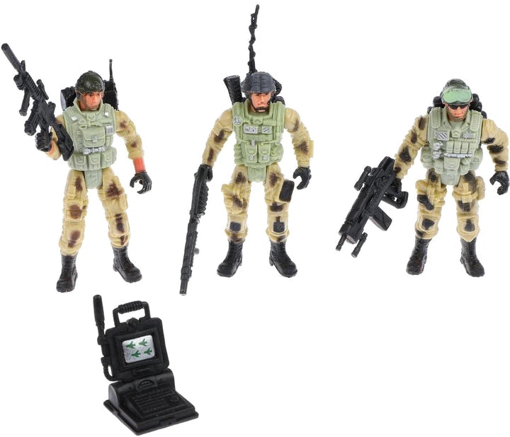 Elite Heroes S.W.A.T. Special Weapons & Tactics Action Figure Playset | 6 Military Police Commandos with Tactical Accessories | Mission Role Play Toy Set for Kids | Collectible Action Figures