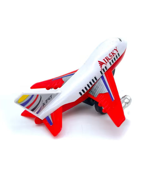 Centy Fly High Press & Go Mini Jet A-747 Toy Airplane | Red Wings Friction Powered Aircraft Toy for Kids 3+ | BGX