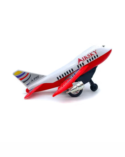 Centy Fly High Press & Go Mini Jet A-747 Toy Airplane | Red Wings Friction Powered Aircraft Toy for Kids 3+ | BGX