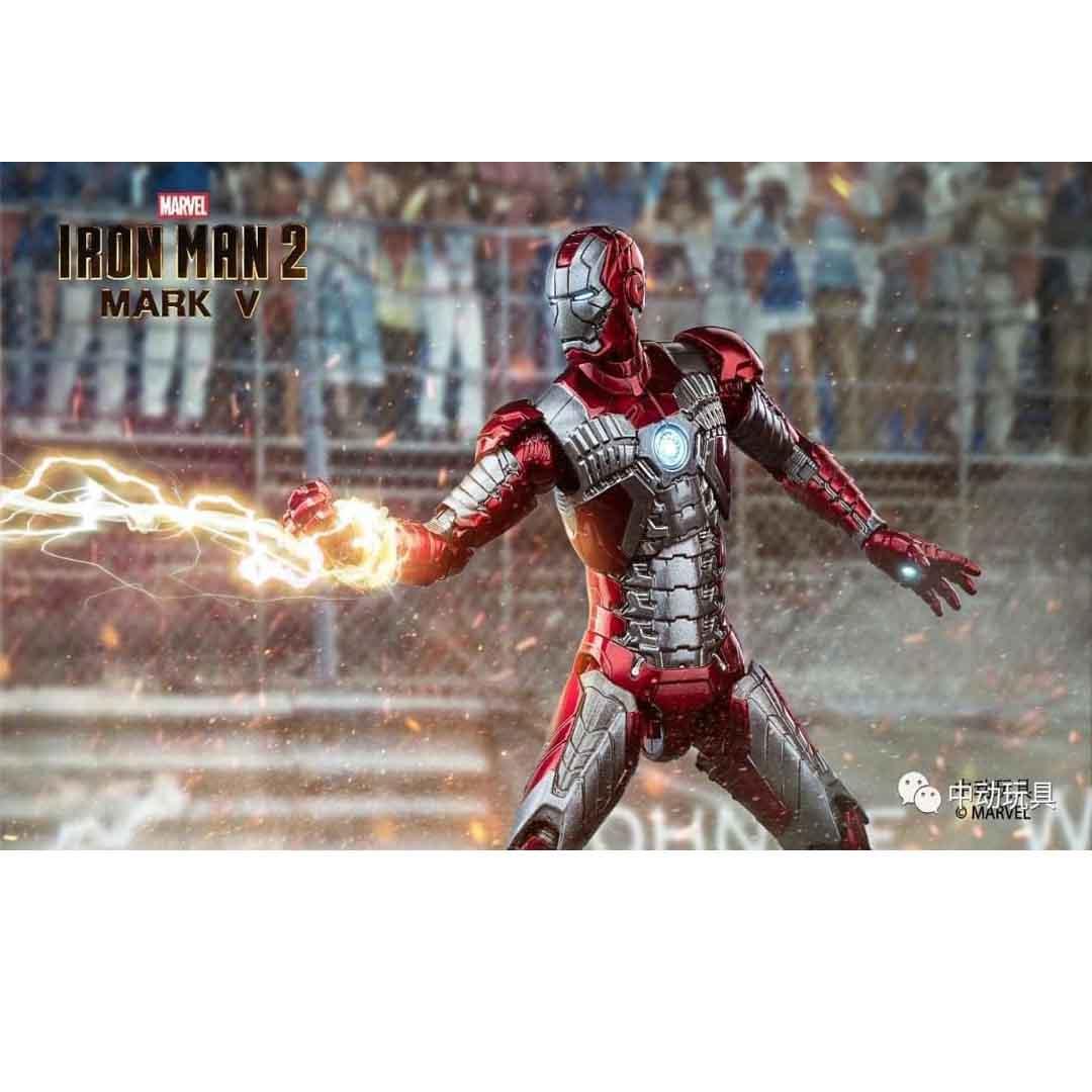 ZD Toys Ultimate Action Figure 1:10 Scale Iron Man Mark V – Marvel Studio Edition with Light‑Up Function - Jaiman Toys