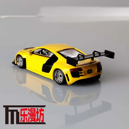 LMF 1:64 AUDI R8 LMS ULTRA YELLOW DIECAST CAR MODEL