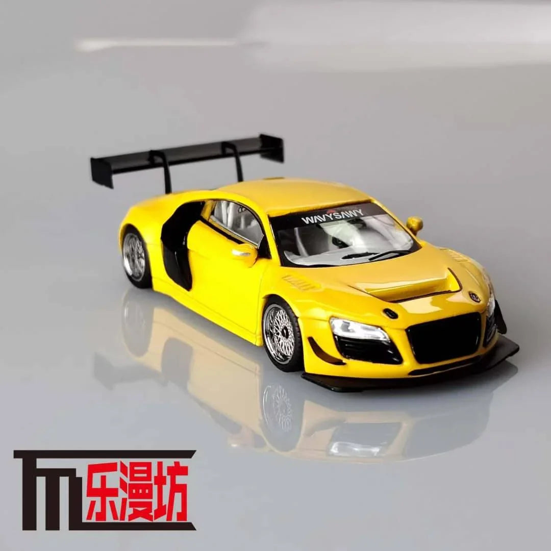 LMF 1:64 AUDI R8 LMS ULTRA YELLOW DIECAST CAR MODEL