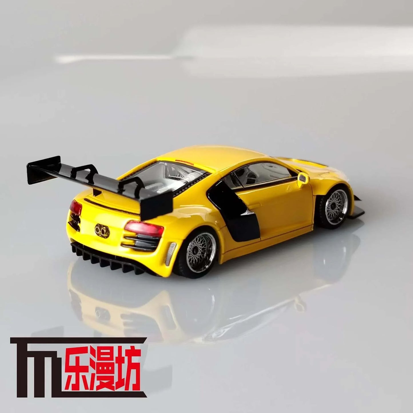 LMF 1:64 AUDI R8 LMS ULTRA YELLOW DIECAST CAR MODEL
