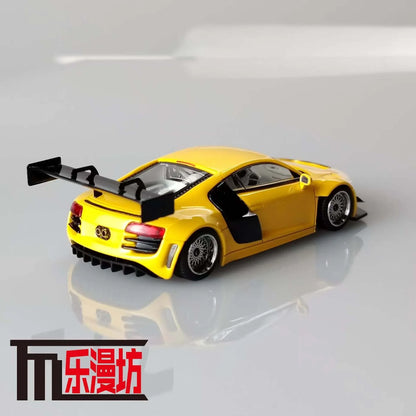 LMF 1:64 AUDI R8 LMS ULTRA YELLOW DIECAST CAR MODEL