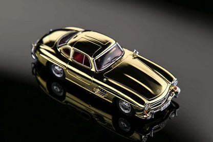 SEEKER 1:64 Mercedes-Benz 300 SL (W198) Gullwing – Chrome Finish Diecast Model Car (2 Variants)