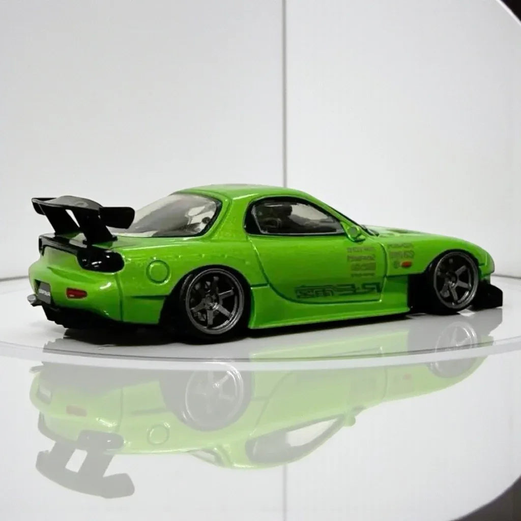 BSC  1:64  MAZDA RX-7 Green Diecast Car Model