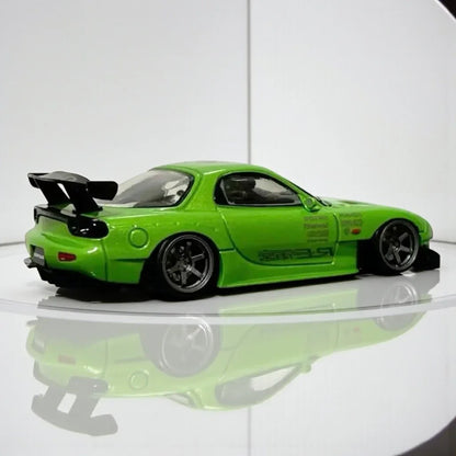 BSC  1:64  MAZDA RX-7 Green Diecast Car Model