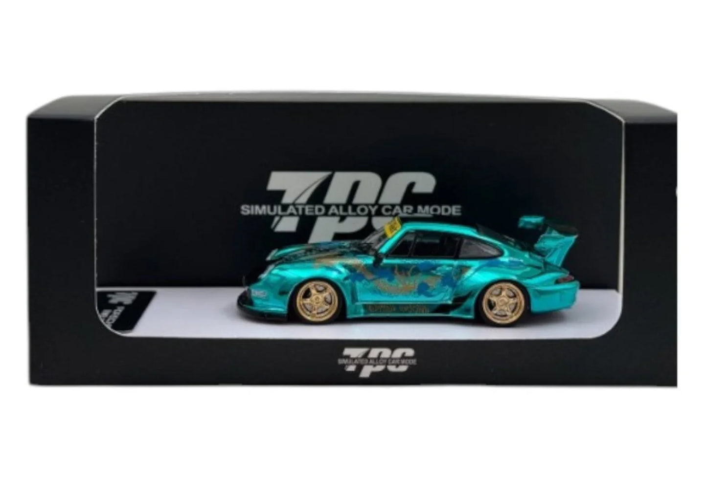 7PC Porsche RWB - 993 Royal Ocean Chrome Blue - Jaiman Toys