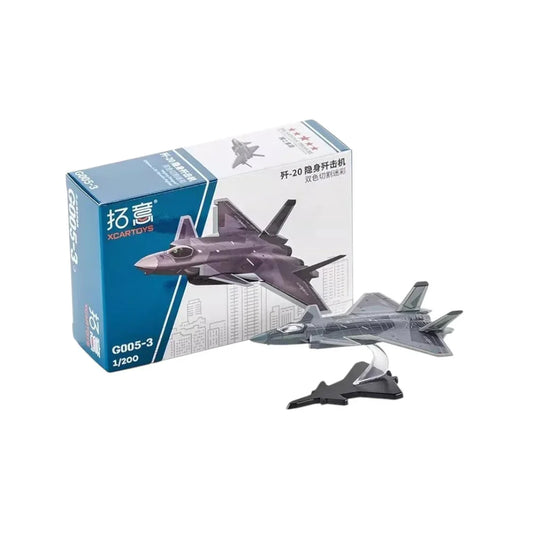 XCARTOYS G005-3 1:200 J-20 J20 Stealth Fighter Diecast Model - Jaiman Toys