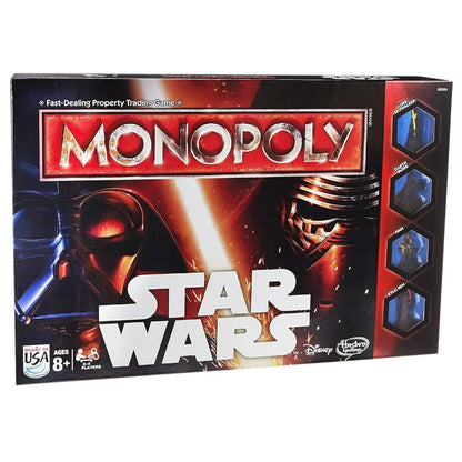 Monopoly Star Wars Edition – Hasbro Gaming | Galactic Property Trading Board Game | Episode VII & Legacy Tokens
