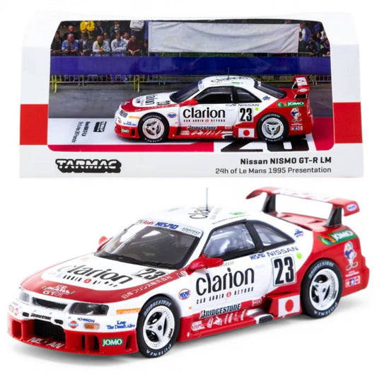Tarmac Works 1:64 Nissan NISMO GT-R LM #23 24h of Le Mans 1995 Presentation Diecast Model Car (T64-067-95LM23)