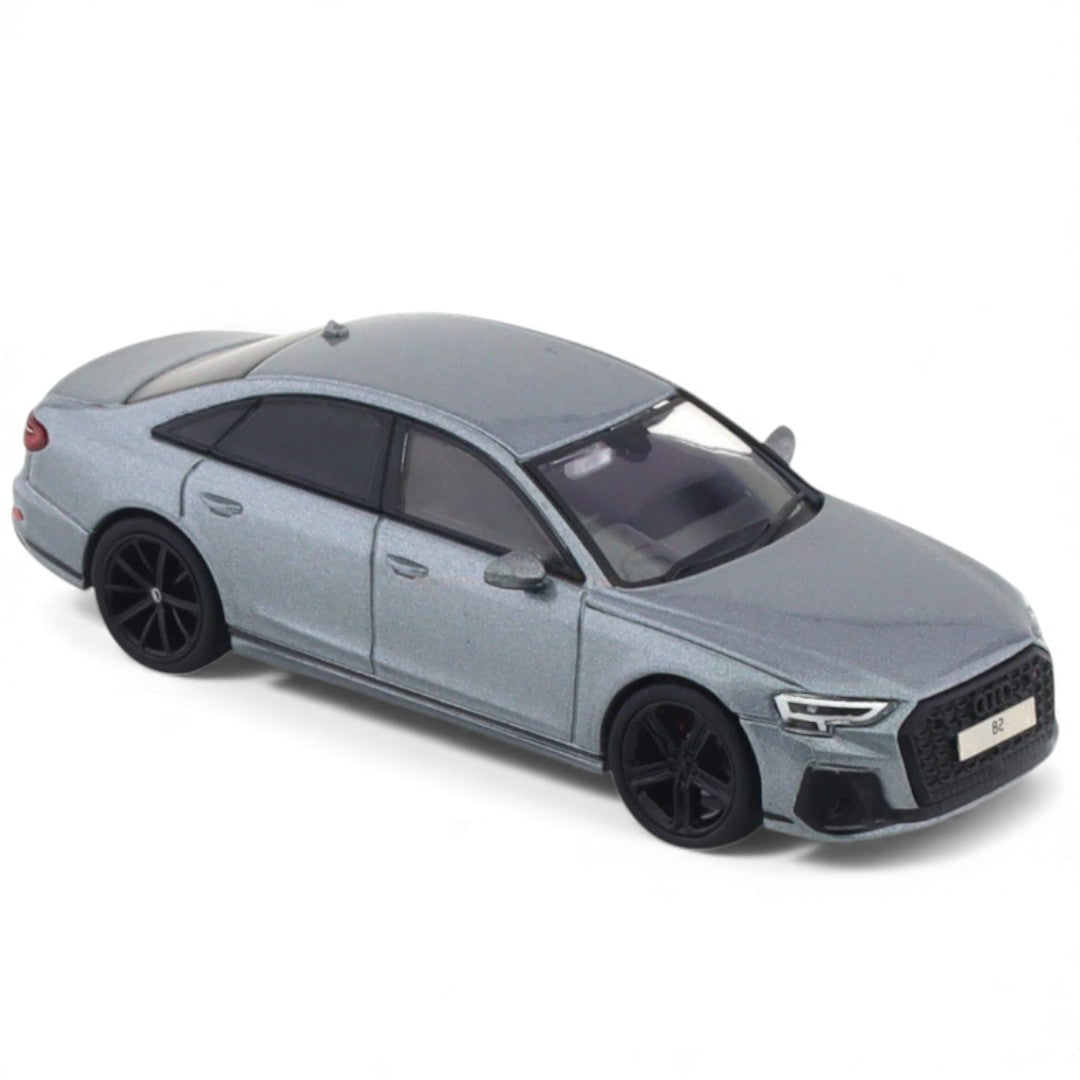 GCD 1:64 Audi S8 (D5) 2021 LHD – Gray Metallic | Premium Diecast Model Car