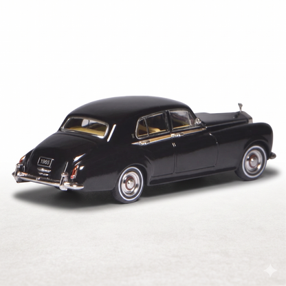 GFCC 1:64 Rolls-Royce Silver Cloud III 1965 Black Die-Cast Model Car | Premium Luxury Classic Collectible