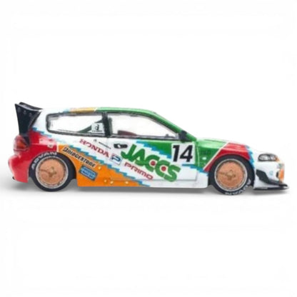 Pop Race Pandem Honda Civic EG6 1:64 Die-Cast Model Car | JACCS Livery | Premium Collector Edition