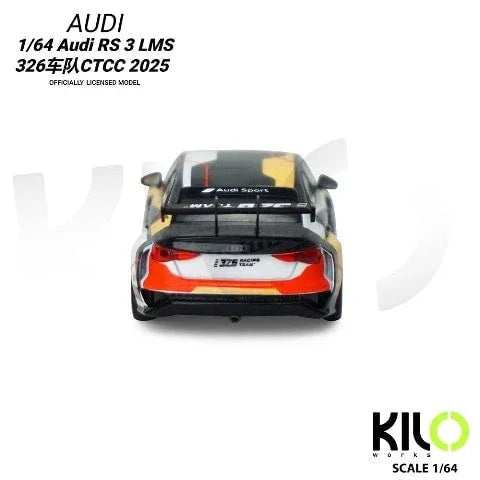 KILO 1:64 Works Audi RS3 LMS TCR 2024  Die-Cast Race Car | 4 Livery Versions | Official Licensed