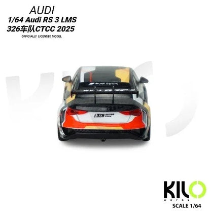 KILO 1:64 Works Audi RS3 LMS TCR 2024  Die-Cast Race Car | 4 Livery Versions | Official Licensed