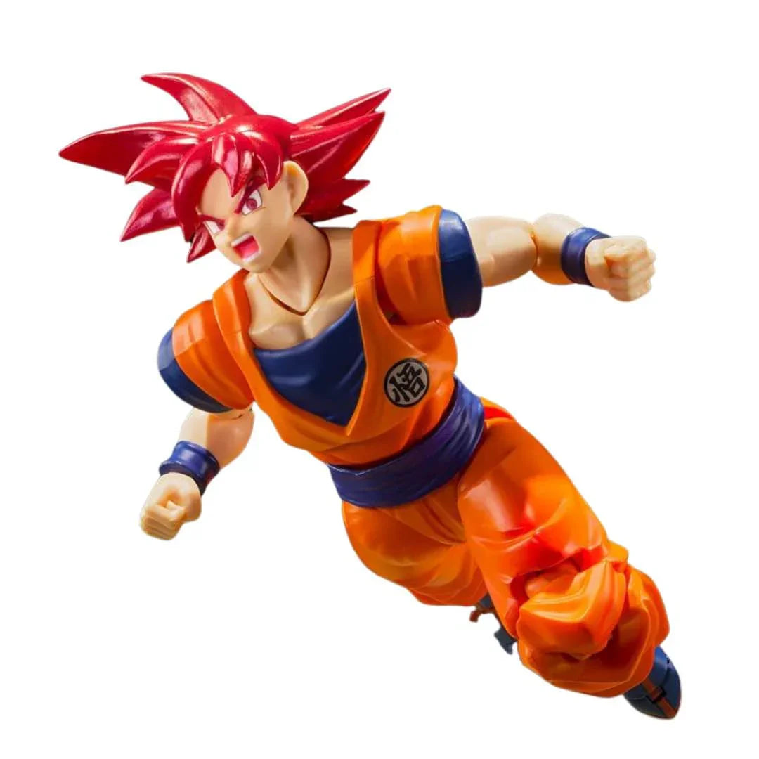 Dragon Ball Z – Super Saiyan God Son Goku “Saiyan God Instilled With the Light of Righteous Hearts” 5.5-Inch Action Figure by S.H.Figuarts Tamashii Nations - Jaiman Toys