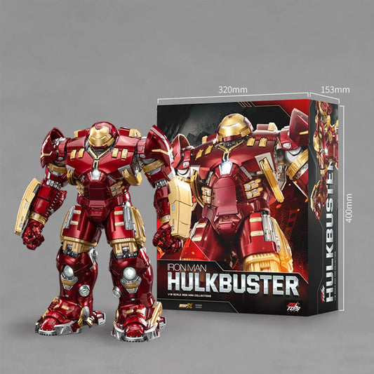 ZD Toys 1/10 Scale Marvel Iron Man MK44 1907-44 Hulkbuster Collectible Action Figure –With LED Light Function