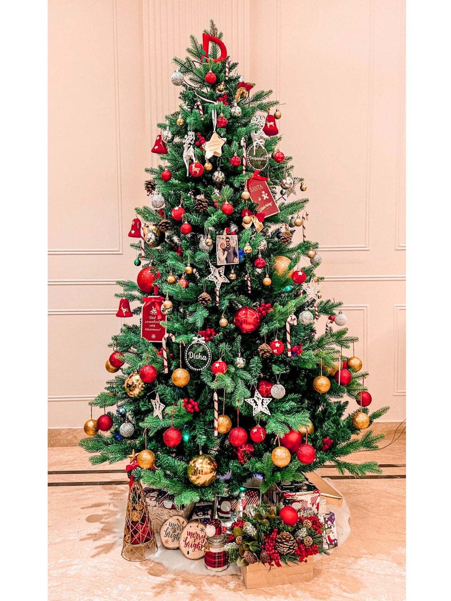 SWEN Napa Grand Christmas Tree | Lush Full Green Premium Grand Festive Tree for Hotels, Homes & Events