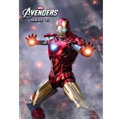 ZD Toys Ultimate Action Figure Iron Man Mark VI Action Figure – Light‑Up Armor Edition (1907-06) - Jaiman Toys
