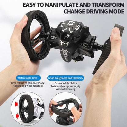 JJRC Q207 2.4G Double-Sided RC Stunt Car with Camera, Lights & Bounce Action Car