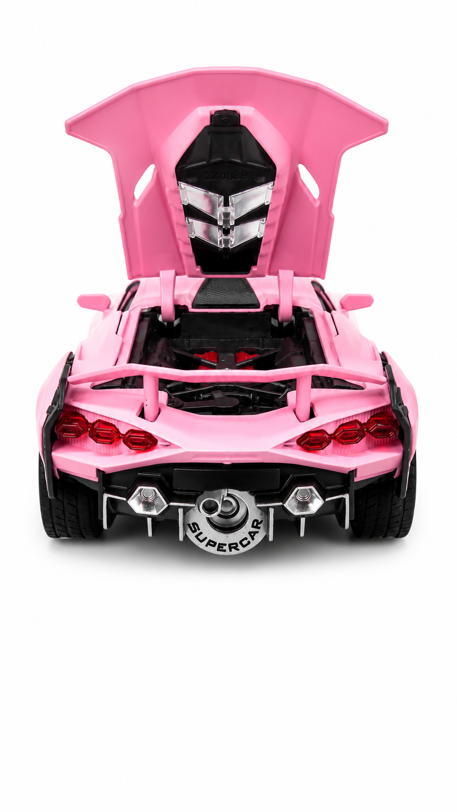 Joy Junction Lamborghini Sian FKP 63 1:24 Scale Die-Cast Model Car with Display Case – Opening Doors Premium Hypercar Collectible (Pink)