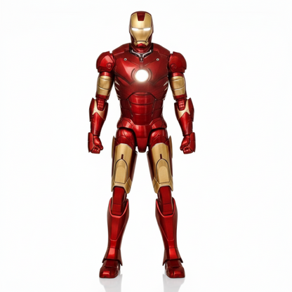 ZD Toys 1/10 Iron Man The Final Battle MK3 & Iron Monger Light Up Action Figure Collectible