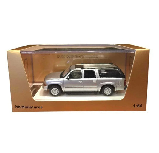 Suburban Silver 1:64 MK Miniatures diecast scale model car collectible - Jaiman Toys