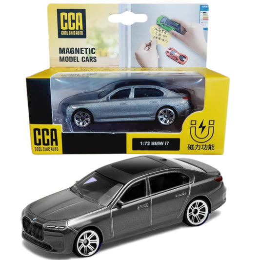 CCA 1:72  BMW i7 | Magnetic Series Grey Diecast Scale Model Car