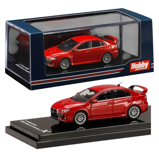 Hobby Japan 1:64 Mitsubishi Lancer EVO X Red Metalic HJ641053AR