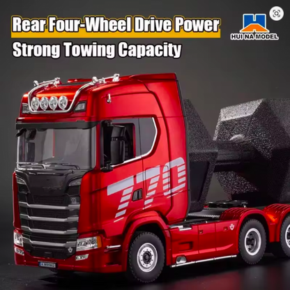 Huina 1501 Scania 770 S V8 1:18 Scale 19CH RC Tractor Truck with 2.4GHz Remote & LED Lights