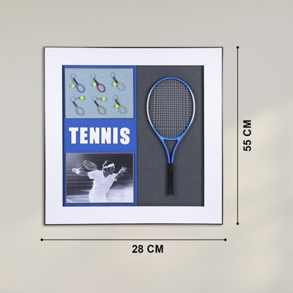 Serve Style: Tennis Racket Decorative Wall Frame - Ace Your Decor Game