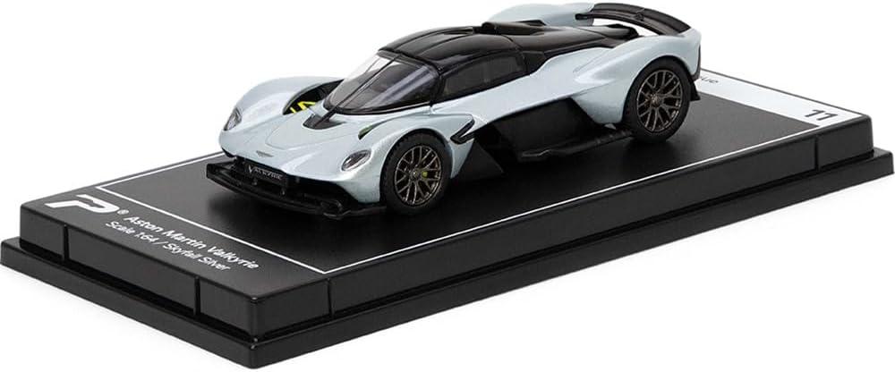PosterCars 1:64 Aston Martin Valkyrie – Skyfall Silver -Blister Pack | Hypercar League Collection Diecast Model - Jaiman Toys