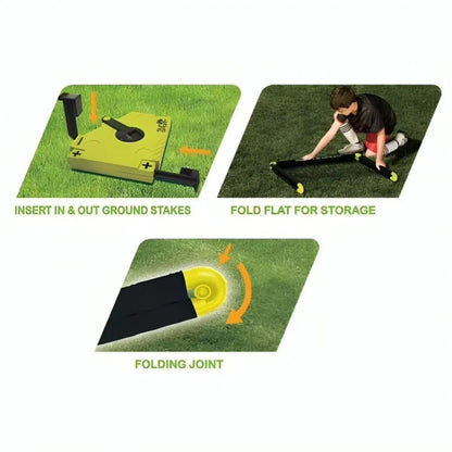 Innov8 Anywhere Soccer Match Set, Portable Football Goals with Ball, Pitch Markers, for Kids 5+ and Adults - Jaiman Toys