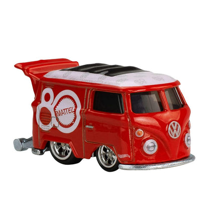 Hot Wheels Premium Pop Culture Combo Pack – Scooby-Doo The Mystery Machine + Mattel 80th Anniversary Kool Kombi Die-Cast Vehicles with Real Riders